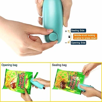 Mini Portable Heat Sealer 2 In 1 Handheld Cutter Hand Held Portable Chip Saver for Plastic Bag NEW 2020s Food Storage Resealer
Mini Portable Heat Sealer 2 In 1 Handheld Cutter Hand Held Portable Chip Saver for Plastic Bag NEW 2020s Food Storage Resealer