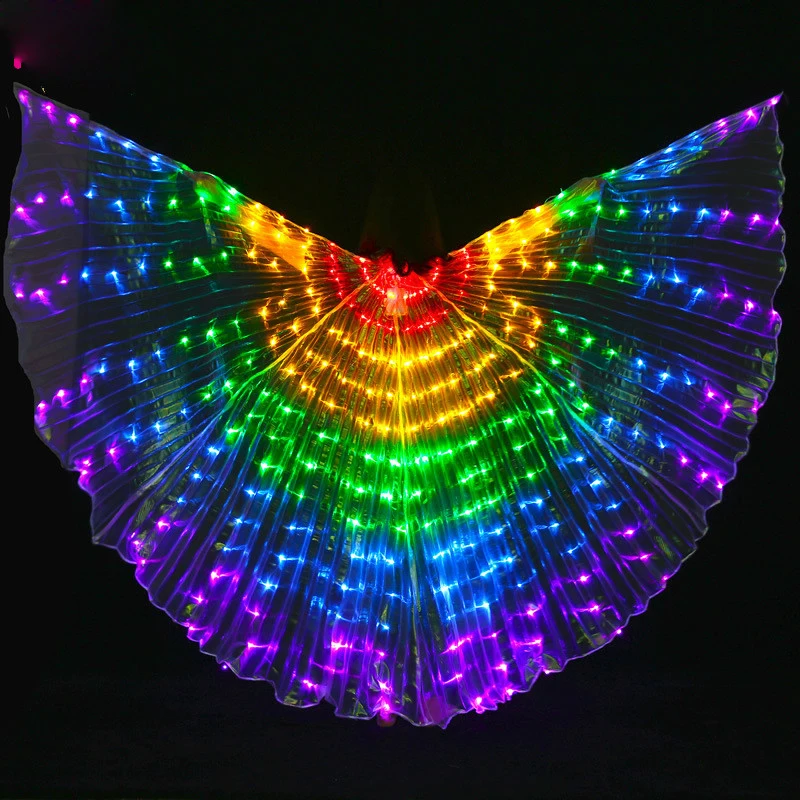 Led Isis Wings with Adjustable Sticks Belly Dance Accessories Stage Performance Props Shining Led Wings Open 360 Degrees
Led Isis Wings with Adjustable Sticks Belly Dance Accessories Stage Performance Props Shining Led Wings Open 360 Degrees