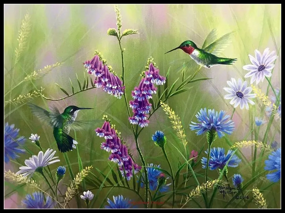 Counted Cross Stitch Kits Needlework Embroidery - Crafts 14 ct Aida DMC Color DIY Arts Handmade Home Decor - Summer Hummingbird
Counted Cross Stitch Kits Needlework Embroidery - Crafts 14 ct Aida DMC Color DIY Arts Handmade Home Decor - Summer Hummingbird