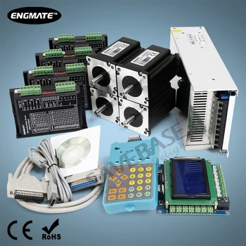 CNC Kit 4 Axis Professional Breakout Board Stepper Drivers Nema24 Stepper Motor
CNC Kit 4 Axis Professional Breakout Board Stepper Drivers Nema24 Stepper Motor