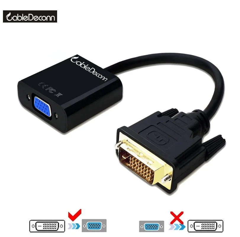 cable adapter Active DVI-D to VGA Adapter cable converter DVI-D 24+1 Male to VGA 15Pin Female Cable for pc hdtv monitor
cable adapter Active DVI-D to VGA Adapter cable converter DVI-D 24+1 Male to VGA 15Pin Female Cable for pc hdtv monitor