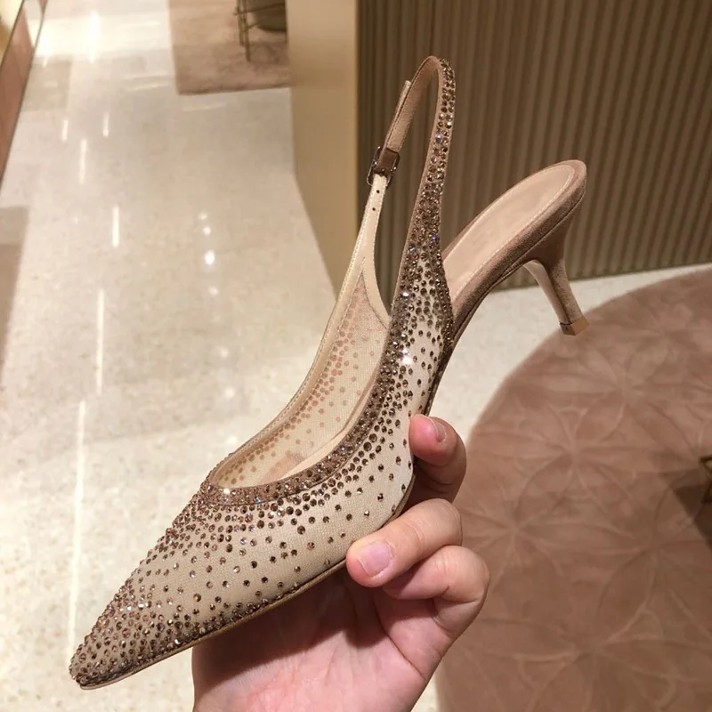 Elegant lace women's high heels thin heel rhinestone decor pointed toe sexy pumps ankle buckle female party dress single shoes
Elegant lace women's high heels thin heel rhinestone decor pointed toe sexy pumps ankle buckle female party dress single shoes