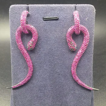 Luxury Full Stone 2 Piece Design 4 Colour AAA Cubic Zirconia Long Curl Snake Nightclub Statment Dangle Drop Earrings For Women
Luxury Full Stone 2 Piece Design 4 Colour AAA Cubic Zirconia Long Curl Snake Nightclub Statment Dangle Drop Earrings For Women