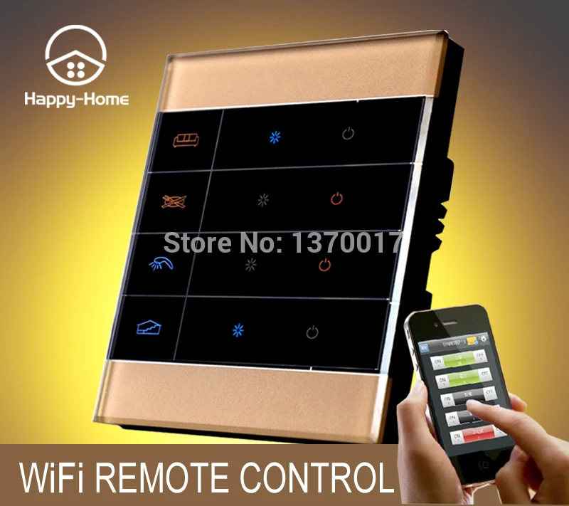 Gold Glass 1Gang Mobile Wireless remote control light switch Android IOS,Gsm Zigbee Wifi Remote control Switch,Free Shipping
Gold Glass 1Gang Mobile Wireless remote control light switch Android IOS,Gsm Zigbee Wifi Remote control Switch,Free Shipping