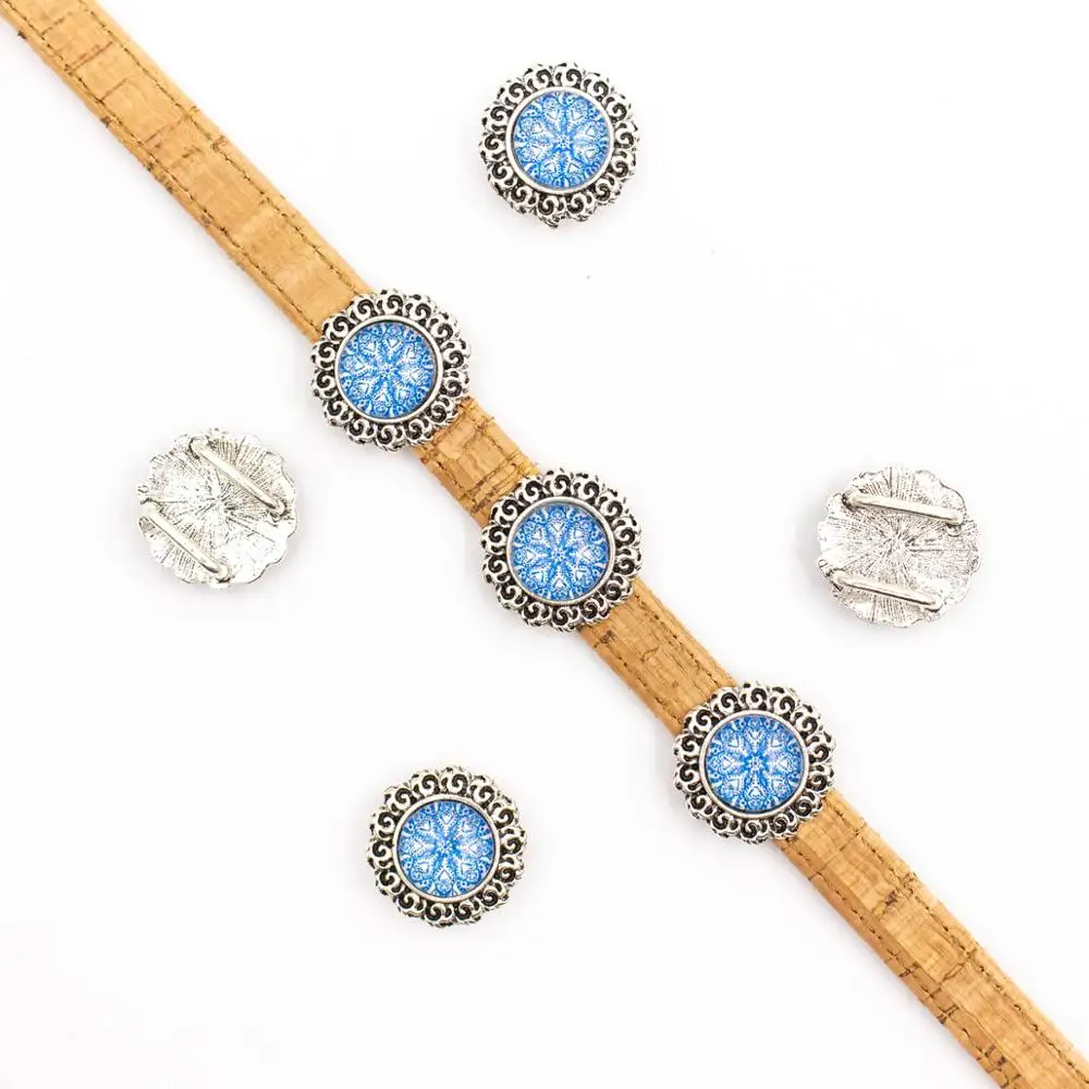 10units For 10mm flat cord slider with Portuguese tiles for bracelet finding Round bracelet accessories(20mm) D-1-10-211
10units For 10mm flat cord slider with Portuguese tiles for bracelet finding Round bracelet accessories(20mm) D-1-10-211