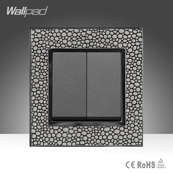New Design 2 Gang 1 Way Wallpad Luxury Pearl Leather Plate UK Standard Two Gang One Way Electric Wall Switch Free Shipping
New Design 2 Gang 1 Way Wallpad Luxury Pearl Leather Plate UK Standard Two Gang One Way Electric Wall Switch Free Shipping