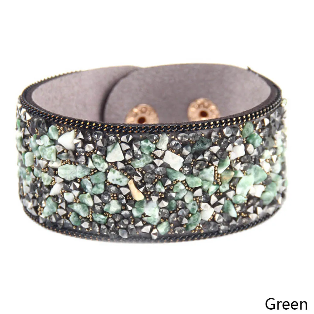 Fashion Natural Irregular Crystal Gravel Circlet Charm Wide Wrap Bracelet & Bangles For Women Jewelry Gift
Fashion Natural Irregular Crystal Gravel Circlet Charm Wide Wrap Bracelet & Bangles For Women Jewelry Gift