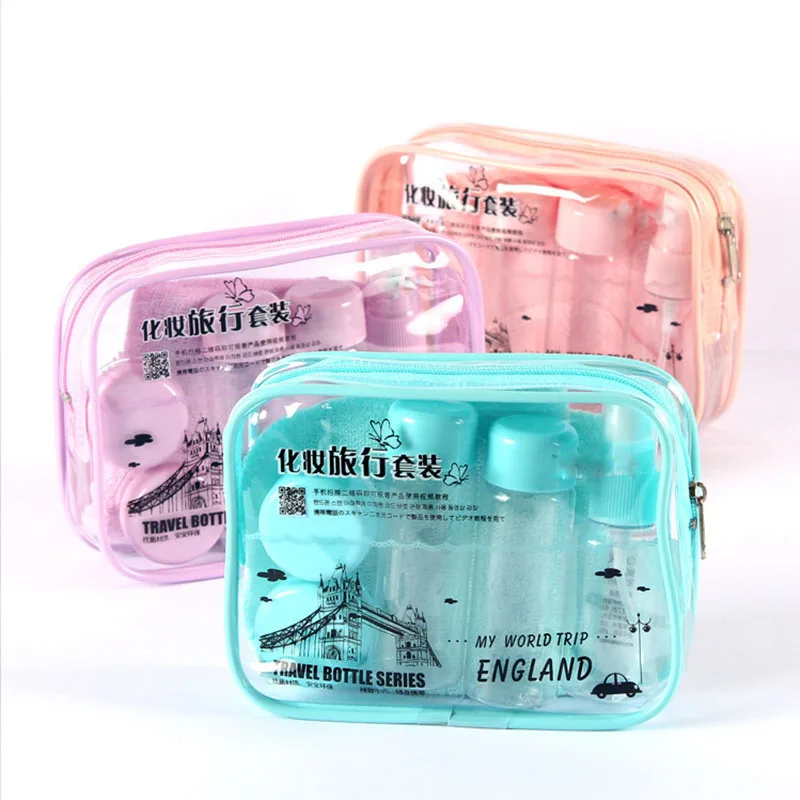 9pcs Plastic Travel Refillable Bottles Kit Mini Transparent Empty Shower Gel Shampoo Perfume Spray Bottle Set Lotion Case
9pcs Plastic Travel Refillable Bottles Kit Mini Transparent Empty Shower Gel Shampoo Perfume Spray Bottle Set Lotion Case