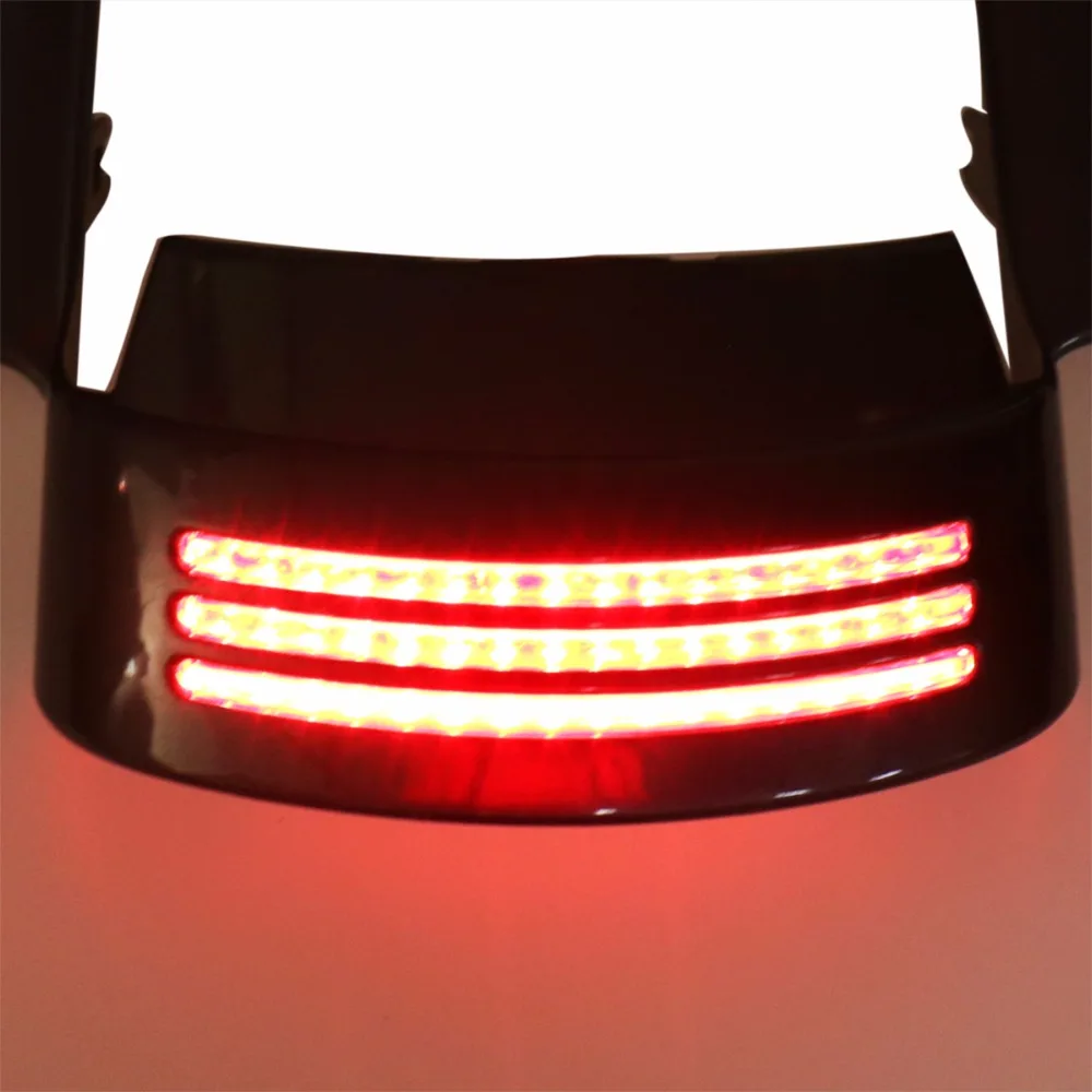 Тройной светодиодный задний фонарь для Harley Touring 14 19 моделей Glide & Road 15 19|Накладки и
