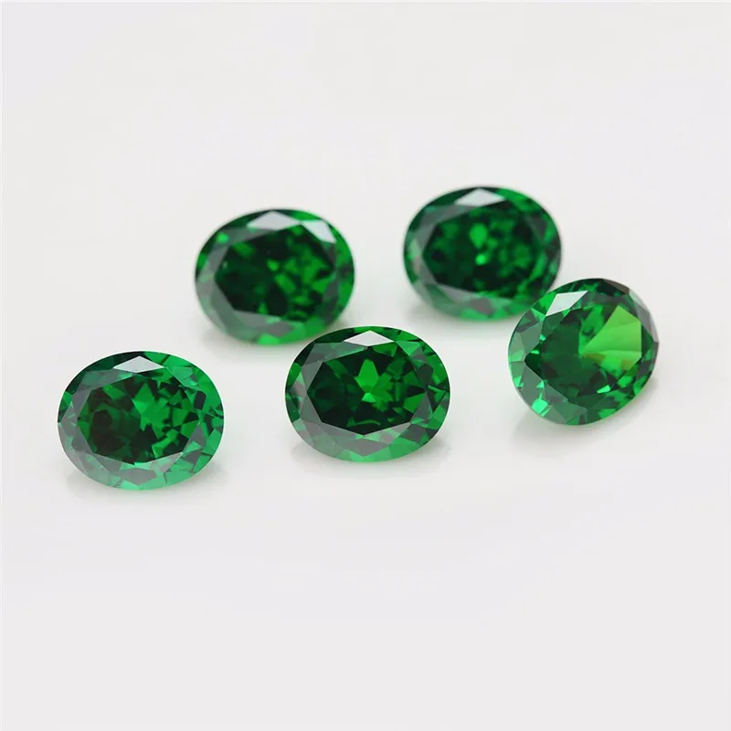 Oval Shape Green Loose CZ Stone 3x5mm-10*12mm 50pcs Synthetic Gems Green Cubic Zirconium For Jewelry
Oval Shape Green Loose CZ Stone 3x5mm-10*12mm 50pcs Synthetic Gems Green Cubic Zirconium For Jewelry