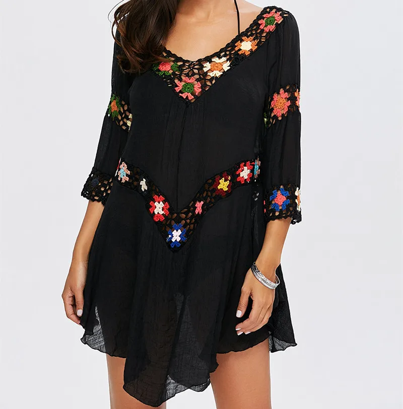 H80&S90 New 2019 Summer Women Hot Sexy Handmade Crochet Flounce Beach Dress Tunic Bikini Swimwear Cover Up Lady Robe Sarongs
H80&S90 New 2019 Summer Women Hot Sexy Handmade Crochet Flounce Beach Dress Tunic Bikini Swimwear Cover Up Lady Robe Sarongs