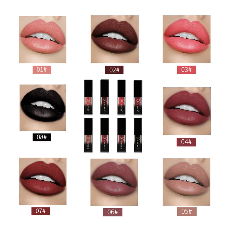 Niceface 18 Colors Gradation Matte Lip Gloss Waterproof Non-stick Cup /Without fading/Fast Dries Lasting Moisture Lipstick TSLM2
Niceface 18 Colors Gradation Matte Lip Gloss Waterproof Non-stick Cup /Without fading/Fast Dries Lasting Moisture Lipstick TSLM2
