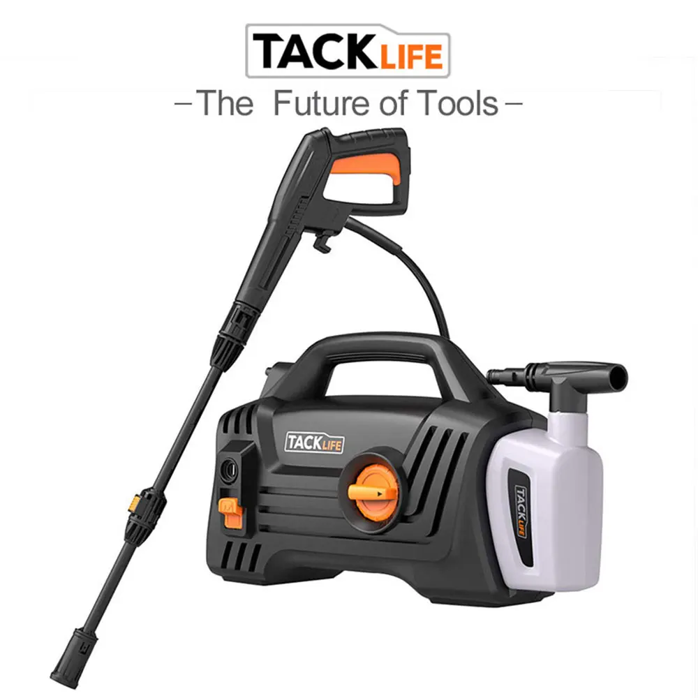 TACKLIFE PPW001 High Pressure Washer High Efficiency 1.72 GPM 110V 1400W Electric Power Washer for Car Patio Wall Furniture BBQ
TACKLIFE PPW001 High Pressure Washer High Efficiency 1.72 GPM 110V 1400W Electric Power Washer for Car Patio Wall Furniture BBQ