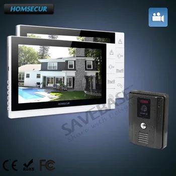 HOMSECUR Video Door Phone Doorbell Intercom System 1X700TVL Camera 2X9" Recording Monitor
HOMSECUR Video Door Phone Doorbell Intercom System 1X700TVL Camera 2X9" Recording Monitor