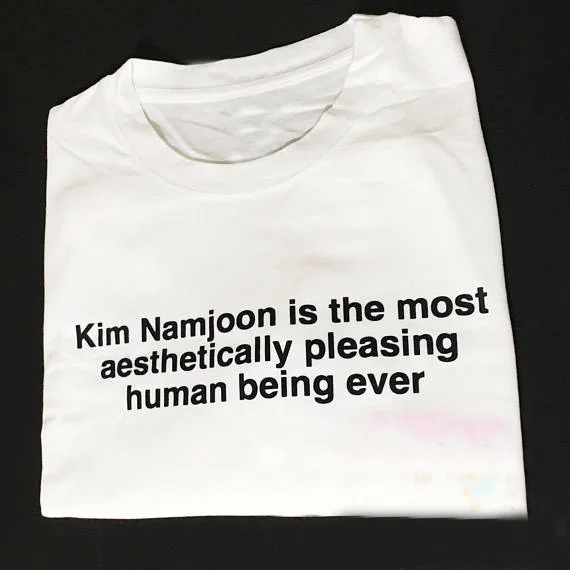 Kim Namjoon is the most aesthetically pleasing human being ever T-Shirt womens tshirt summer style tees tops t shirts
Kim Namjoon is the most aesthetically pleasing human being ever T-Shirt womens tshirt summer style tees tops t shirts