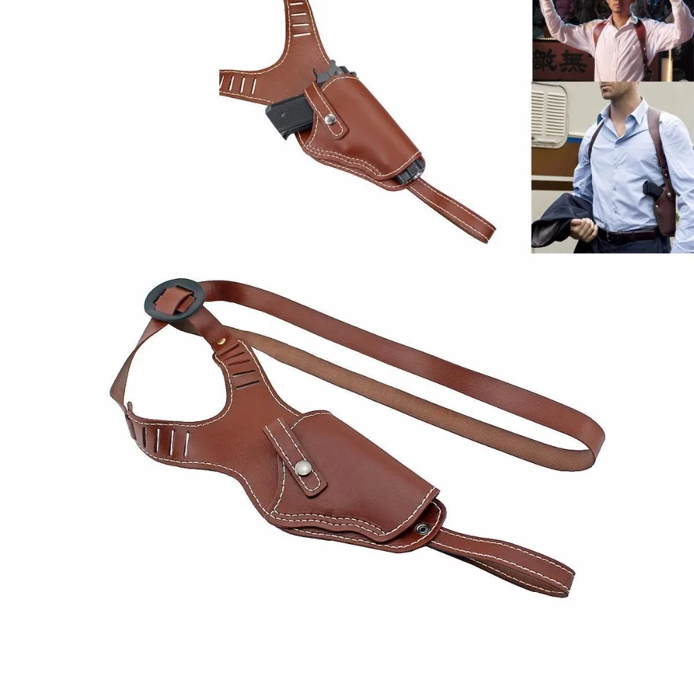 Outdoor Hunting Tactical Universal Gun Bag Vertical Shoulder Auto Handguns Cowhide Holster Adjustable Leather Hand Gun Holster
Outdoor Hunting Tactical Universal Gun Bag Vertical Shoulder Auto Handguns Cowhide Holster Adjustable Leather Hand Gun Holster