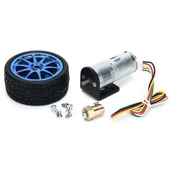 High Quality 6V 210RPM Encoder Motor DC Gear Motor with Mounting Bracket and Wheel
High Quality 6V 210RPM Encoder Motor DC Gear Motor with Mounting Bracket and Wheel
