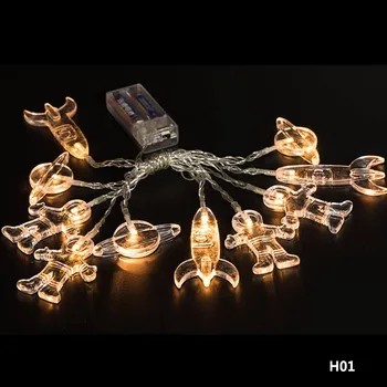 Toy String Lights Spaceman Rocket Universal 10 LED lights Children Decorative Kids Bedroom Decoration Battery
Toy String Lights Spaceman Rocket Universal 10 LED lights Children Decorative Kids Bedroom Decoration Battery