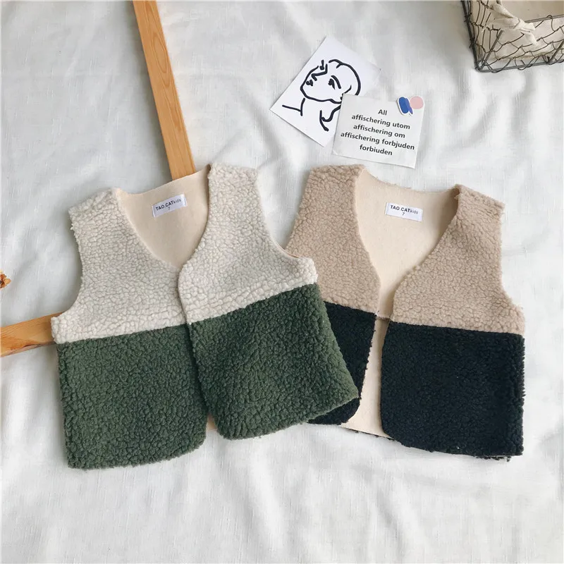 WLG boys girls casual patchwork vests kids autumn winter woolen vest baby fashion all match tops children clothes 1-7 years
WLG boys girls casual patchwork vests kids autumn winter woolen vest baby fashion all match tops children clothes 1-7 years