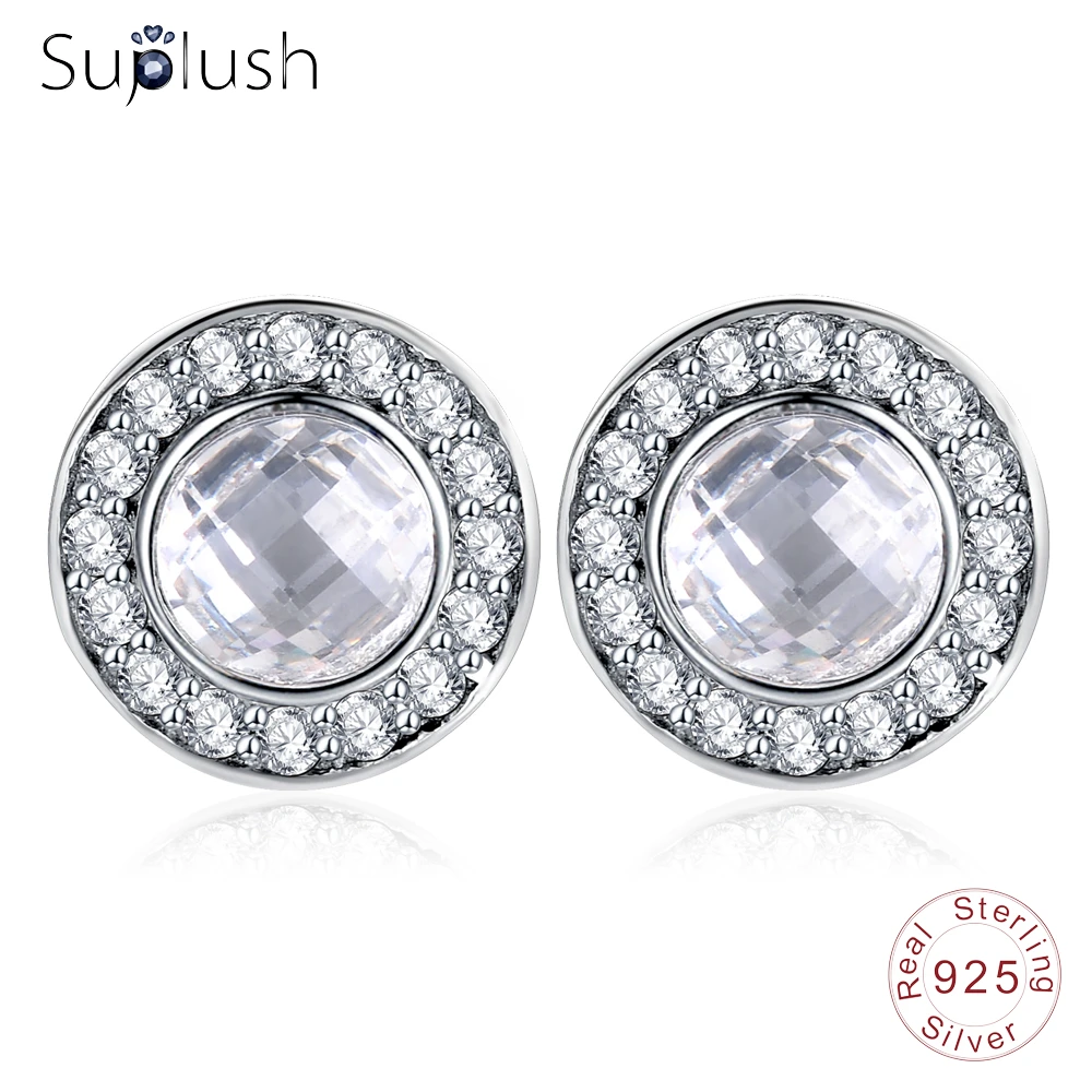 Suplush Original 925 Sterling Silver Trendy Stud Earrings With Pink & Clear AAA CZ for Women Wedding Party Jewelry PSER0018
Suplush Original 925 Sterling Silver Trendy Stud Earrings With Pink & Clear AAA CZ for Women Wedding Party Jewelry PSER0018