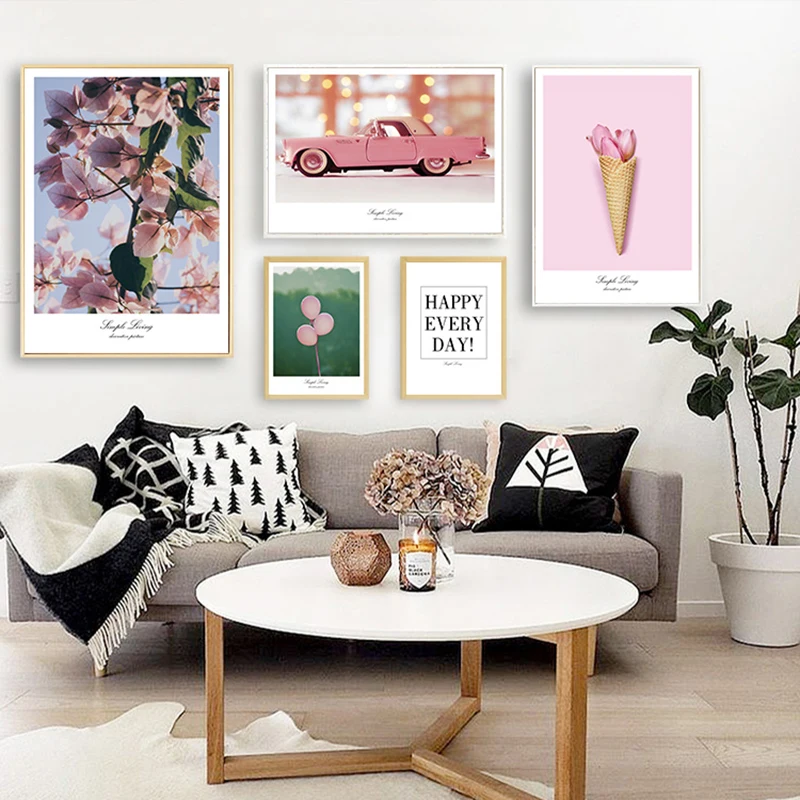 SD LINLEEHON Pink Flower Car Heart Quote Wall Art Canvas Painting Nordic Posters And Prints Wall Pictures For Living Room Decor
SD LINLEEHON Pink Flower Car Heart Quote Wall Art Canvas Painting Nordic Posters And Prints Wall Pictures For Living Room Decor