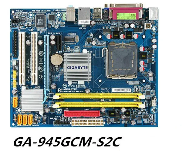 Материнская плата для Gigabyte оригинальная б/у настольного компьютера 945GCM-S2C LGA 775 DDR2