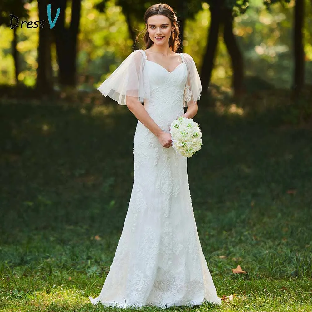 Dressv ivory mermaid lace wedding dress sweetheart neck short sleeves floor length bridal outdoor&church wedding dresses
Dressv ivory mermaid lace wedding dress sweetheart neck short sleeves floor length bridal outdoor&church wedding dresses