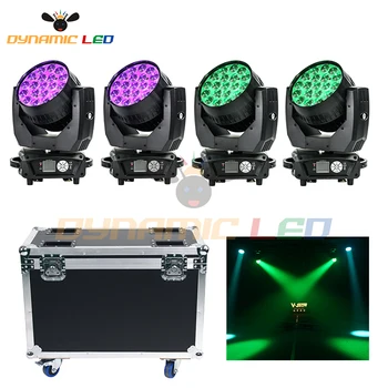 4pcs With Flight Case AURA 19x15W RGBW Led Moving Head Light Beam Wash With Zoom Backlight Stage Dj Light For Bar Wedding Church
4pcs With Flight Case AURA 19x15W RGBW Led Moving Head Light Beam Wash With Zoom Backlight Stage Dj Light For Bar Wedding Church