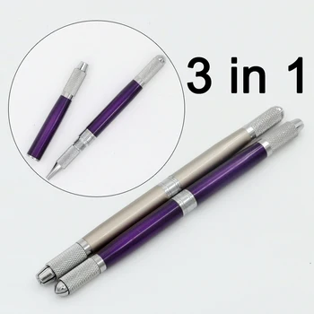 10pc 3 In 1 High-quality Professional Microblading Pen For Permanent Makeup Machine Silve Manual needle 3D Eyebrow Tattoo Pen
10pc 3 In 1 High-quality Professional Microblading Pen For Permanent Makeup Machine Silve Manual needle 3D Eyebrow Tattoo Pen