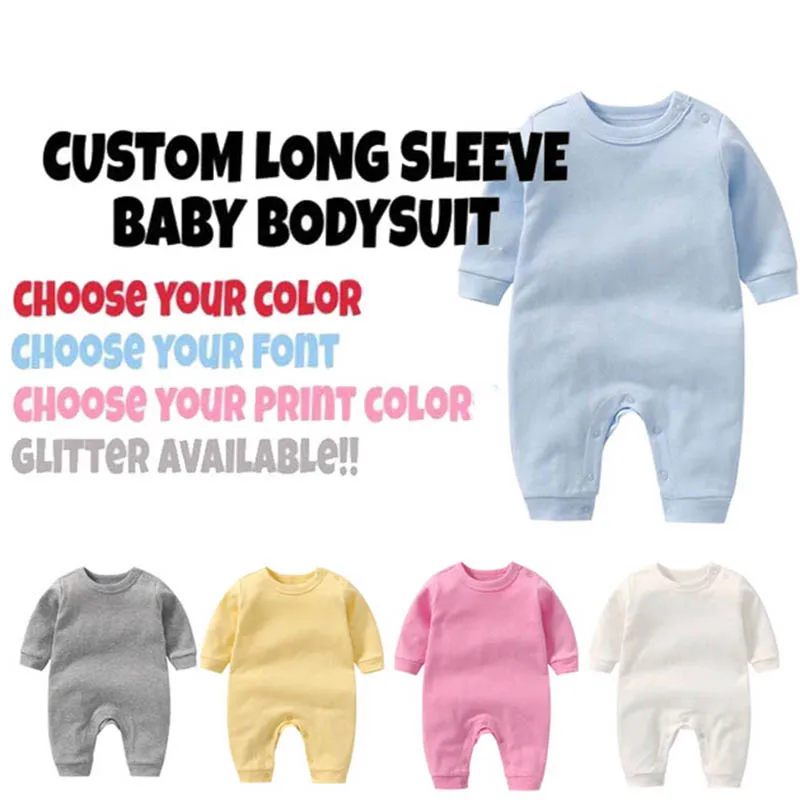 YSCULBUTOL Personalized New Born Baby Bodysuit Long Sleeve One piece Baby Clothing Unisex shower
YSCULBUTOL Personalized New Born Baby Bodysuit Long Sleeve One piece Baby Clothing Unisex shower
