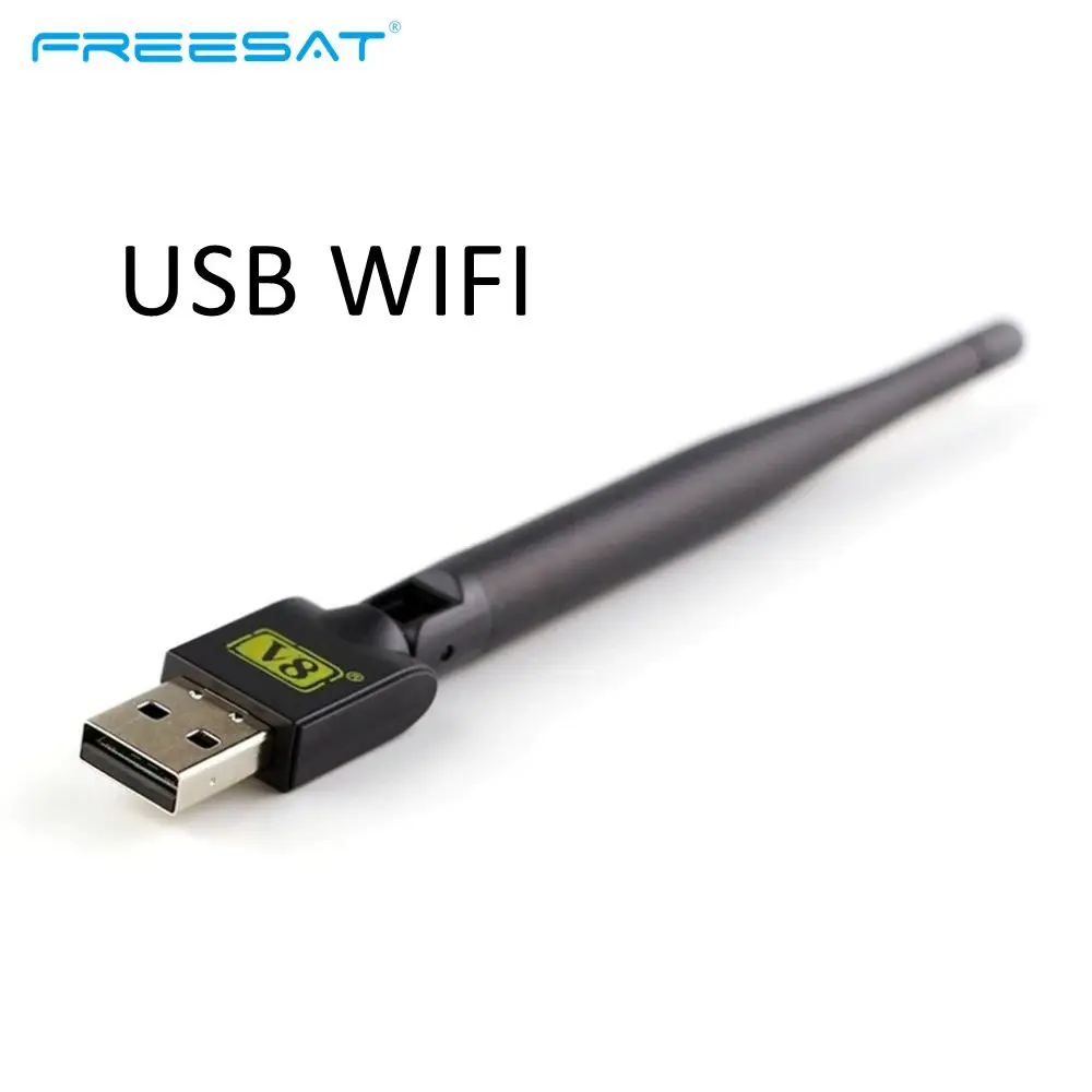 USB WiFi Wireless with Antenna LAN Adapter for TV Box Satellite Receiver Freesat V7 HD/Freesat V8 Super Set Top TV Box Receptor
USB WiFi Wireless with Antenna LAN Adapter for TV Box Satellite Receiver Freesat V7 HD/Freesat V8 Super Set Top TV Box Receptor