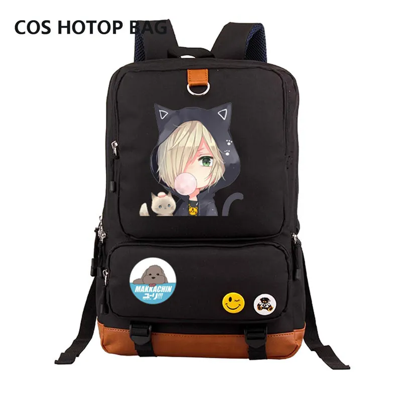 anime YURI!!! on ICE backpack Victor cosplay backpack Student book Bags Shoulder Bag Men women's Unisex travel Laptop Bags
anime YURI!!! on ICE backpack Victor cosplay backpack Student book Bags Shoulder Bag Men women's Unisex travel Laptop Bags