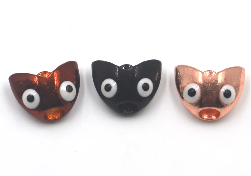 Description Picture 4 of itemMNFT 6PCS Fish Skull Sculpin Helmet (Head) Weighted Streamer Heads Fish Fly Tying Materials