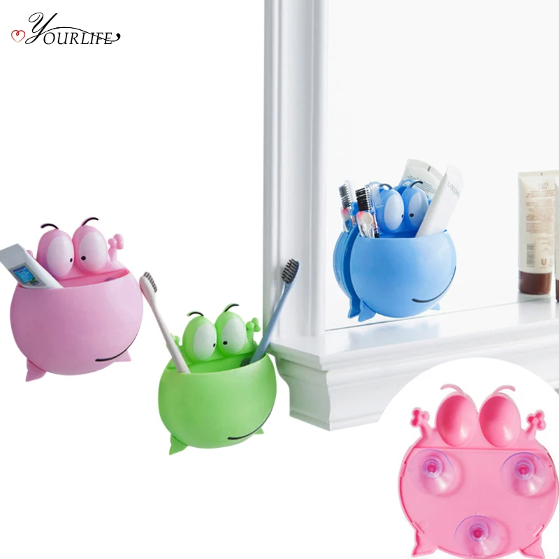 OYOURLIFE 1pc Creative Cute Frog Toothbrush Holders Wall Mount Sucker Rack Razor Cosmetic Storage Box Bathroom Accessories
OYOURLIFE 1pc Creative Cute Frog Toothbrush Holders Wall Mount Sucker Rack Razor Cosmetic Storage Box Bathroom Accessories