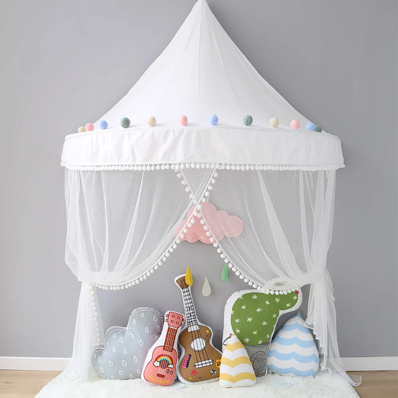 Children Tent Cotton Play Tent For Kids Canopy Bed Curtains For