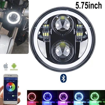 5.75" RGB Headlight Motorcycle 5 3/4" Headlamp White DRL Multicolor Halo For Dyna Sportster 883 72 48
5.75" RGB Headlight Motorcycle 5 3/4" Headlamp White DRL Multicolor Halo For Dyna Sportster 883 72 48