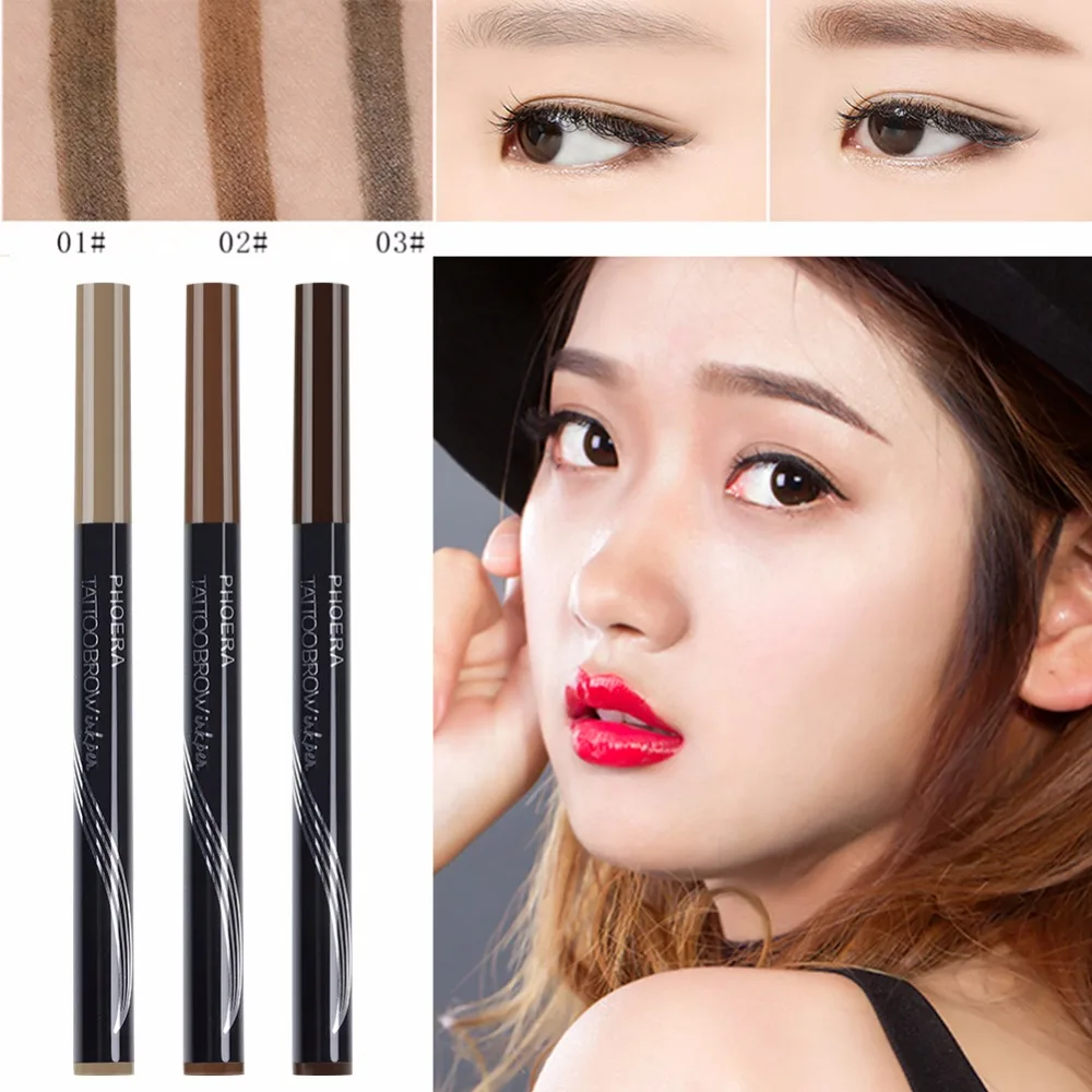 PHOERA 3Colors Eyebrow Pencils Waterproof Fork tip Eyebrow Tattoo Pen Fine Sketch Eye Brow Enhancer Tint Korean Cosmetics TSLM1
PHOERA 3Colors Eyebrow Pencils Waterproof Fork tip Eyebrow Tattoo Pen Fine Sketch Eye Brow Enhancer Tint Korean Cosmetics TSLM1