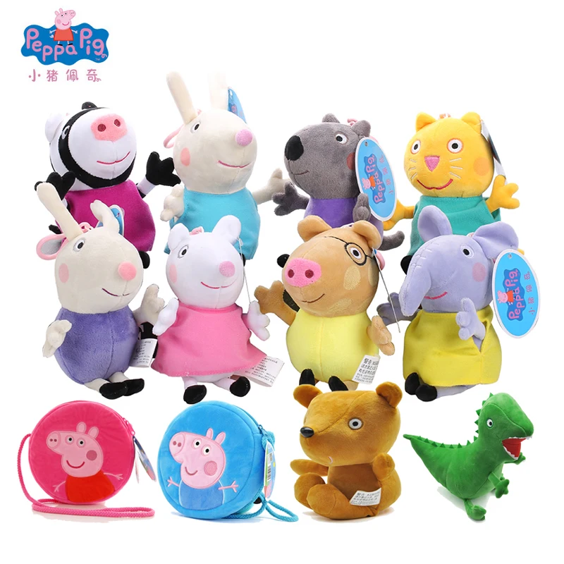 Original Cartoon Peppa George Pig Friends Stuffed Plush Toy Backpack Wallet Birthday Children's Day Christmas Gift Toy For Kids
Original Cartoon Peppa George Pig Friends Stuffed Plush Toy Backpack Wallet Birthday Children's Day Christmas Gift Toy For Kids