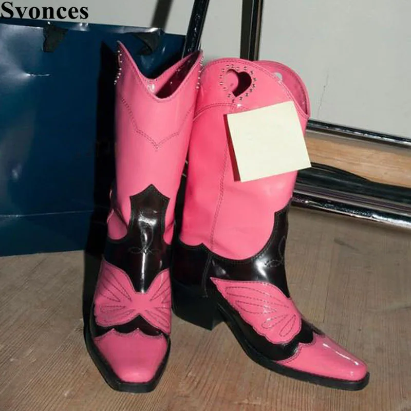Pathchwork Pink Women Boots Ankle Shoes Autumn Winter Flat Western Cowboy Boots Women Slip On Embroidery Short Wide Calf Boots
Pathchwork Pink Women Boots Ankle Shoes Autumn Winter Flat Western Cowboy Boots Women Slip On Embroidery Short Wide Calf Boots