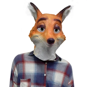 Mr. Wilder Fox Full Over the Head Handmade Natural Latex Mask Animal Mask Fox Mask for All Party Props 
Mr. Wilder Fox Full Over the Head Handmade Natural Latex Mask Animal Mask Fox Mask for All Party Props