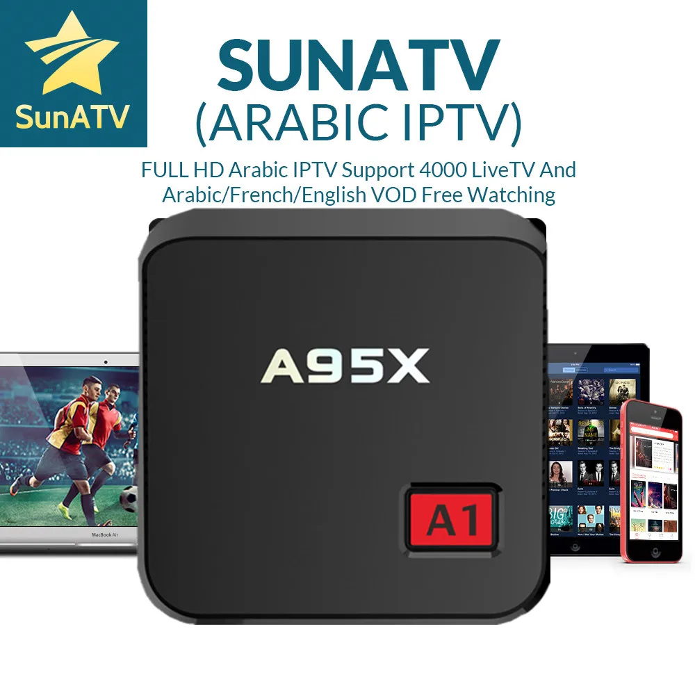 SUNATV IPTV 1 Year Included NEXBOX A95X A1 Android TV 4000Channels configured France Arab dutch Sweden USA Canada
SUNATV IPTV 1 Year Included NEXBOX A95X A1 Android TV 4000Channels configured France Arab dutch Sweden USA Canada
