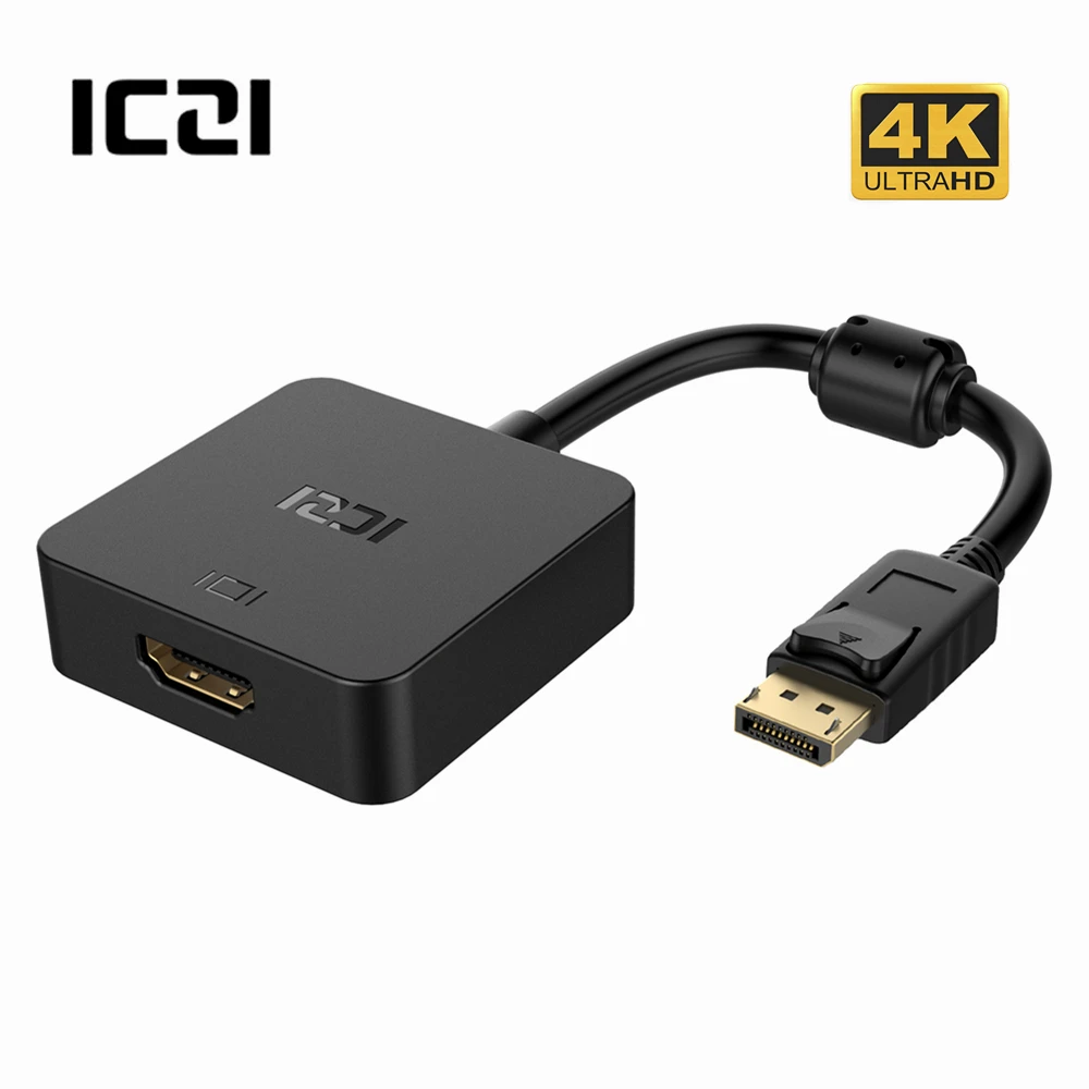 ICZI DiaplayPort to HDMI Adapter DP to HDMI Converter for Dell HP Lenovo etc. PC Laptop Accessories for TV Monitor Projector
ICZI DiaplayPort to HDMI Adapter DP to HDMI Converter for Dell HP Lenovo etc. PC Laptop Accessories for TV Monitor Projector