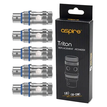 Aspire Triton 1.8 ohm Replacement Coil 5 Pieces for Triton, Triton 2 Atomizer Tank
Aspire Triton 1.8 ohm Replacement Coil 5 Pieces for Triton, Triton 2 Atomizer Tank