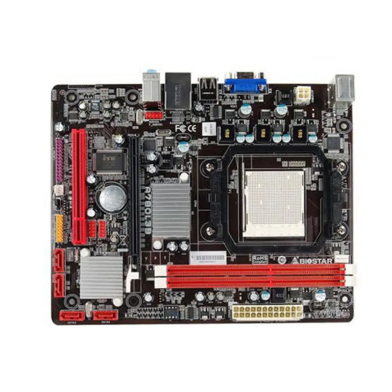 Оригинальная материнская плата для AMD 780 Biostar A780L3C Socket AM3 DDR3 настольная | Компьютеры