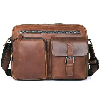 Crossbody Bags Man Brown Business Casual Travel Shoulder 13" Laptop Ipad Book File Vintage Cow Leather Bag Mens Messenger Bag
Crossbody Bags Man Brown Business Casual Travel Shoulder 13" Laptop Ipad Book File Vintage Cow Leather Bag Mens Messenger Bag