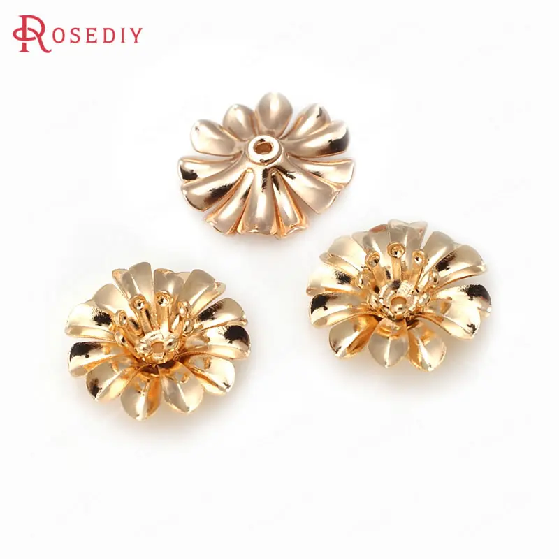 6PCS 15MM 24K Champagne Gold Color Plated Brass Flower Spacers Beads Caps High Quality Diy Jewelry Accessories
6PCS 15MM 24K Champagne Gold Color Plated Brass Flower Spacers Beads Caps High Quality Diy Jewelry Accessories