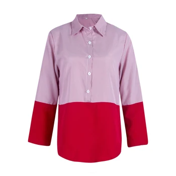 Oversized S-5XL Womens Long Sleeve Stripe Patchwork Color Shirts Ladies Formal Work OL Tops All-match Shirt For Girls
Oversized S-5XL Womens Long Sleeve Stripe Patchwork Color Shirts Ladies Formal Work OL Tops All-match Shirt For Girls