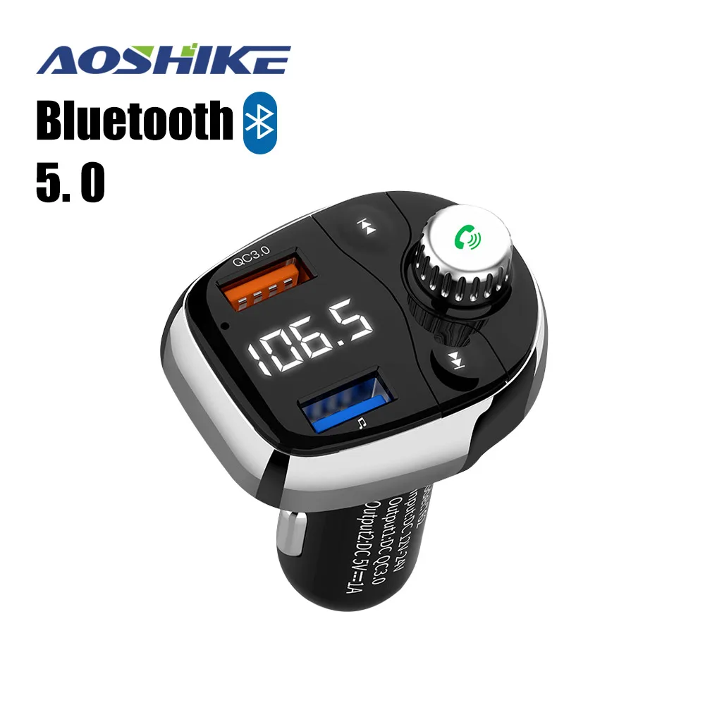 Aoshike FM Transmitter Bluetooth Wireless FM Modulator Radio Hands Free Car Kit Car MP3 Audio Player with USB Car Charger TF U
Aoshike FM Transmitter Bluetooth Wireless FM Modulator Radio Hands Free Car Kit Car MP3 Audio Player with USB Car Charger TF U