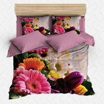 Else 6 Piece Pink Yellow Purple Flowers Floral Tulips 3D Print Cotton Satin Double Duvet Cover Bedding Set Pillow Case Bed Sheet 
Else 6 Piece Pink Yellow Purple Flowers Floral Tulips 3D Print Cotton Satin Double Duvet Cover Bedding Set Pillow Case Bed Sheet
