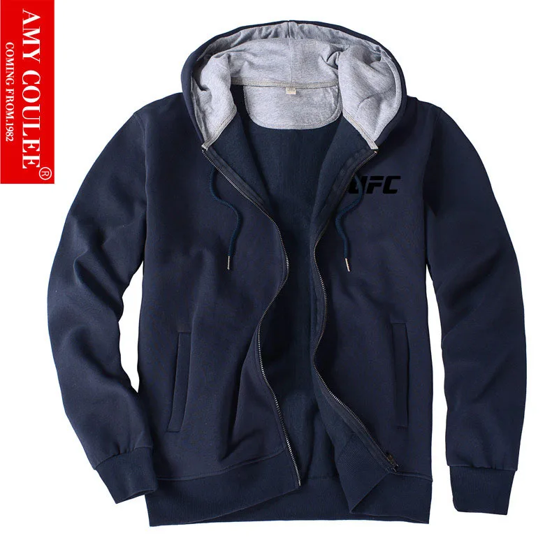 Casual men cotton sweatshirt navy(2)